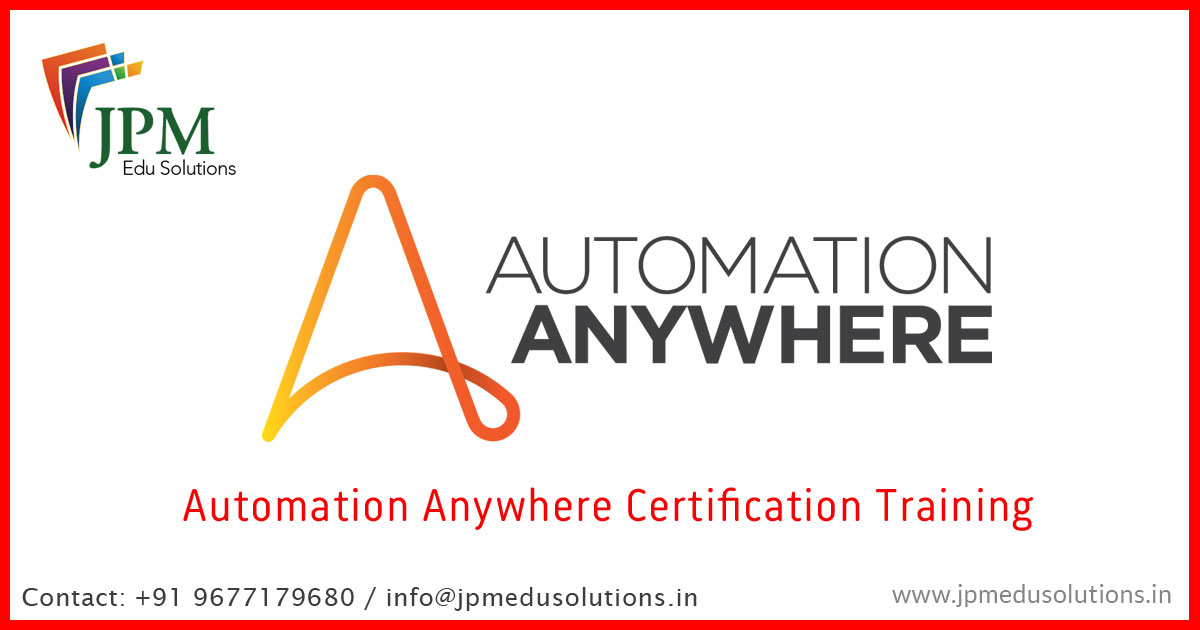 Automation Anywhere Training Chennai